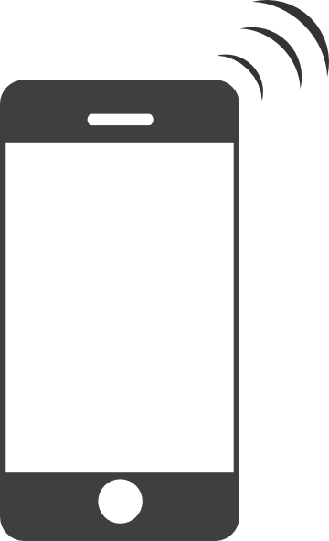 Iphone Clipart - Iphone Black And White, Transparent background PNG HD thumbnail