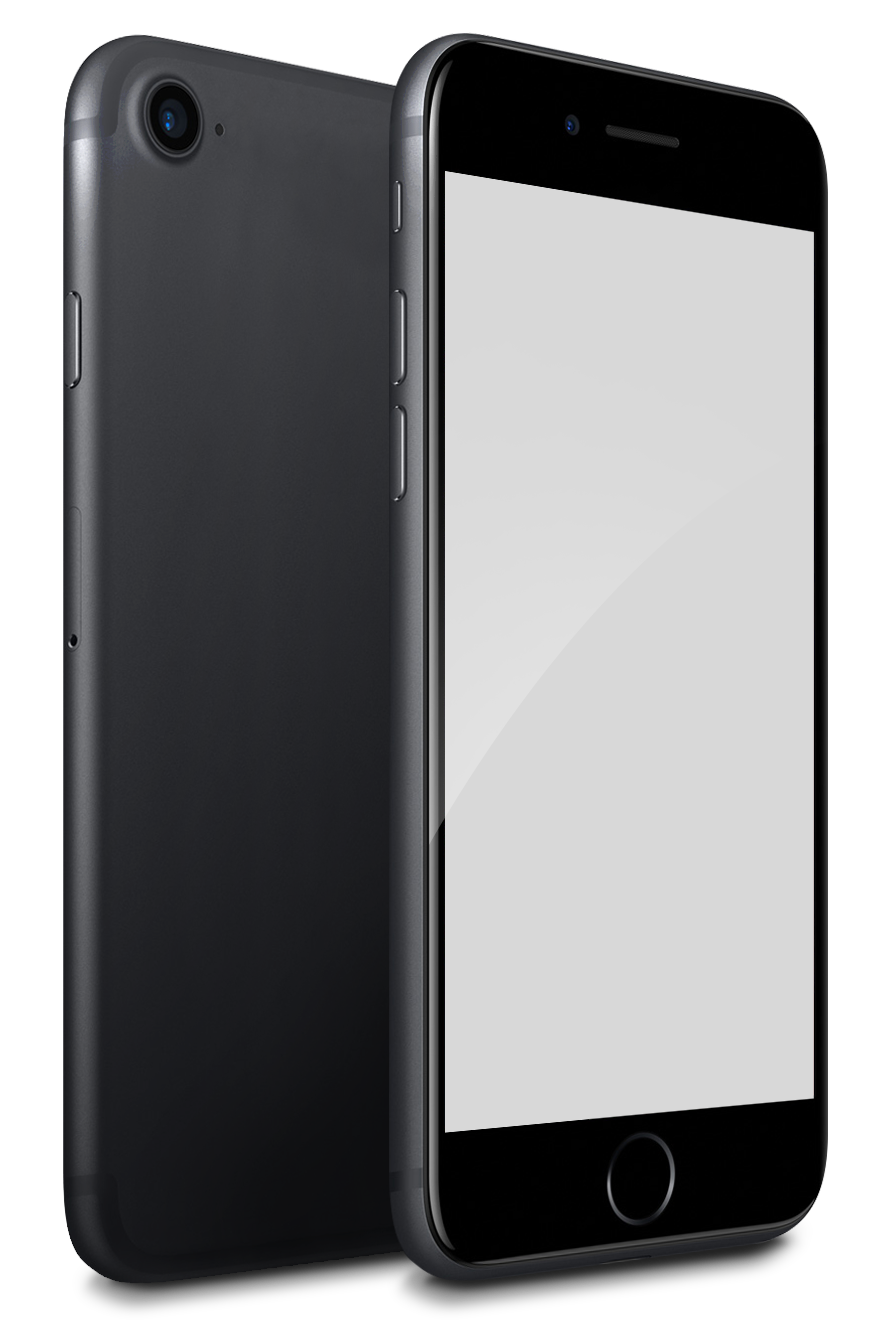 File:iphone 7 Black Mock Up.png - Iphone, Transparent background PNG HD thumbnail