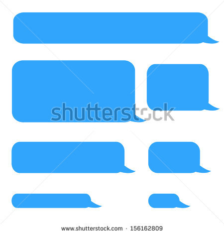 Background Phone Sms Chat Bubbles In Blue Colors - Iphone Text Bubble, Transparent background PNG HD thumbnail