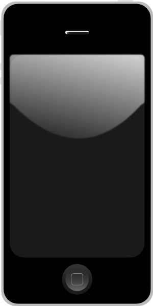 Pin Iphone Clipart Black And White #2 - Ipod Black And White, Transparent background PNG HD thumbnail