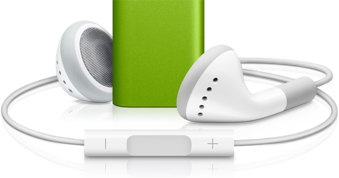 Apple Will Replace Your Junky Ipod Shuffle Headphones - Ipod With Earbuds, Transparent background PNG HD thumbnail
