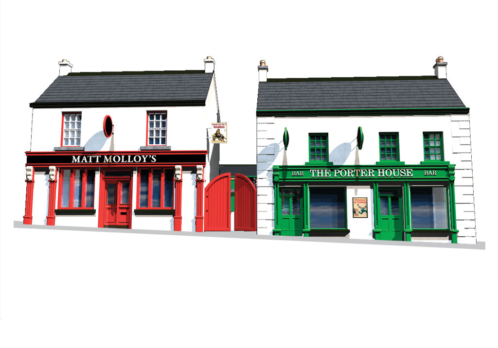 Irish Pub Png - 3D Illustration Irish Pub, Transparent background PNG HD thumbnail