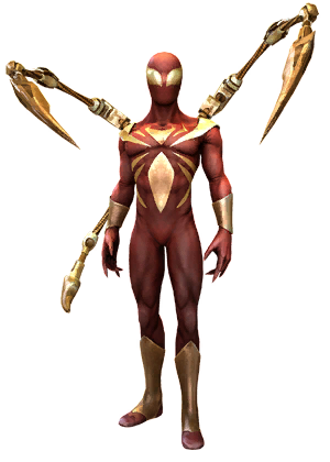 Enhanced Spider Man Iron Spider Costume - Iron Spiderman, Transparent background PNG HD thumbnail