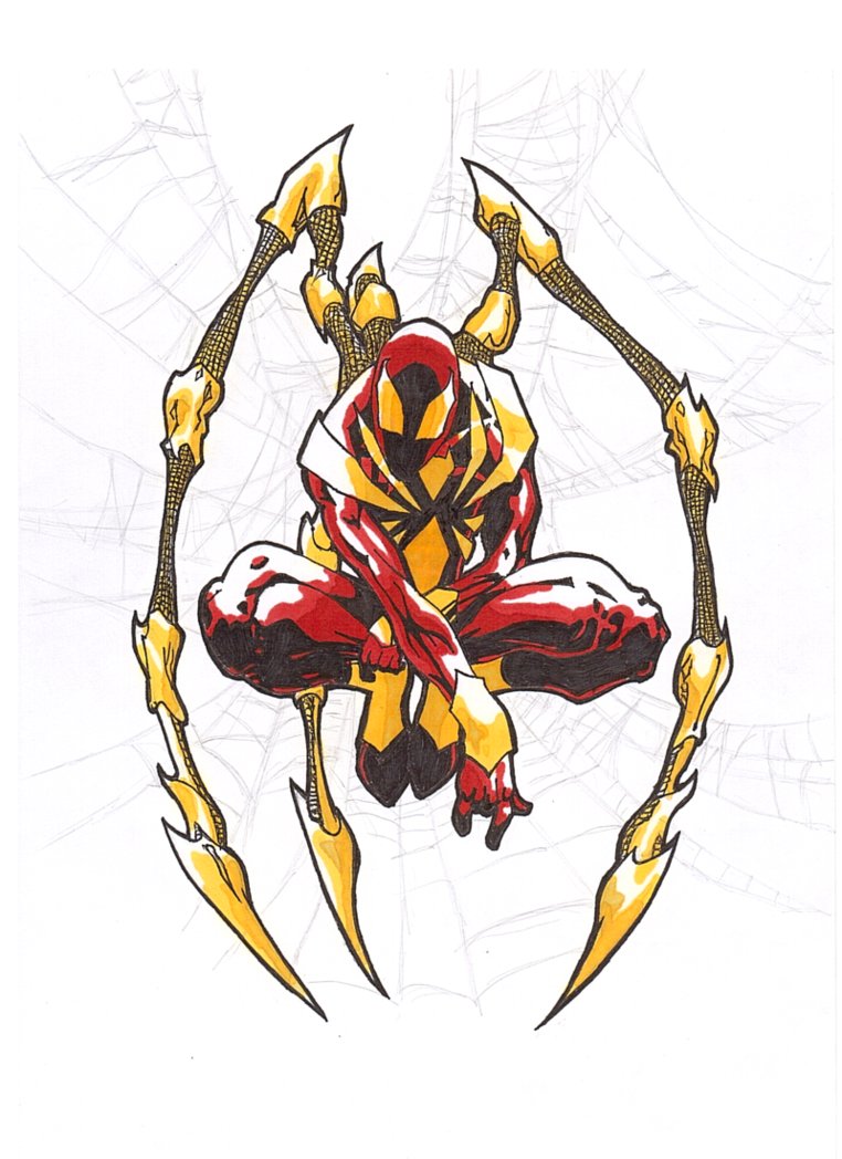 Filename: Iron_Spider_Man_By_Syook D2P6A9J.png - Iron Spiderman, Transparent background PNG HD thumbnail