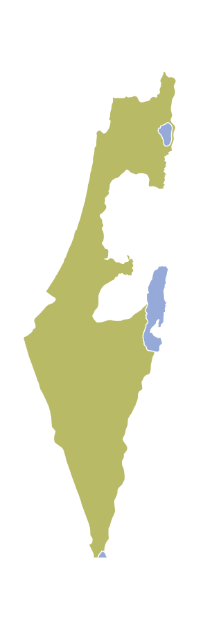 Free Vector Map of Israel u00