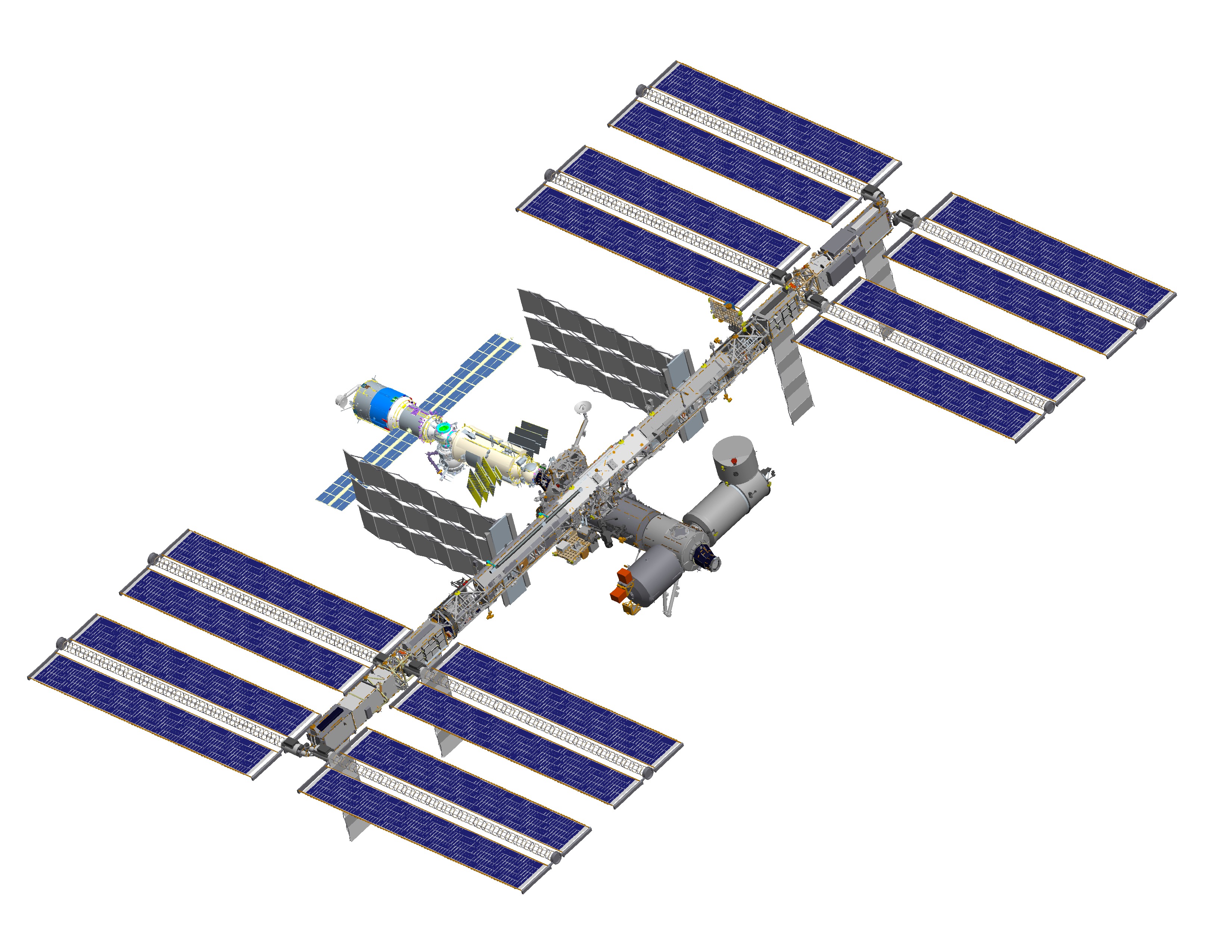 File:iss After Sts 119 (Computer Rendering Of August 2006).jpg - Iss, Transparent background PNG HD thumbnail