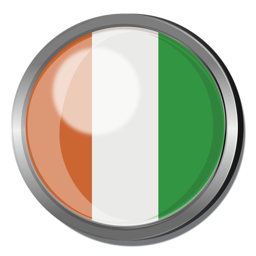Ivory Coast Flag Badge Png - Ivory Coast, Transparent background PNG HD thumbnail