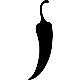 Chili Pepper Silhouette - Jalapeno Black And White, Transparent background PNG HD thumbnail