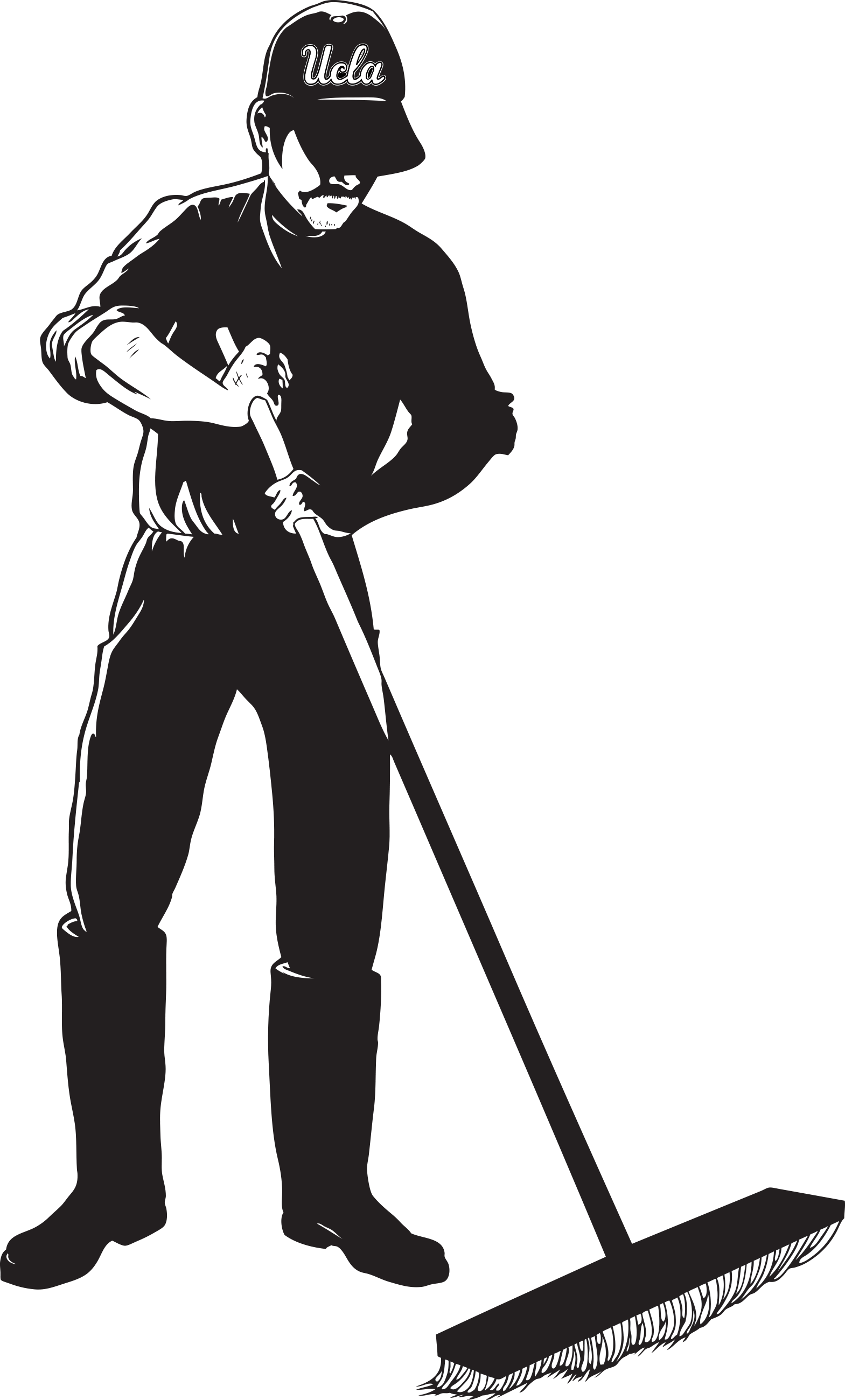 But A Fear Of Being Seen Visiting A Hdpng.com  - Janitor Black And White, Transparent background PNG HD thumbnail