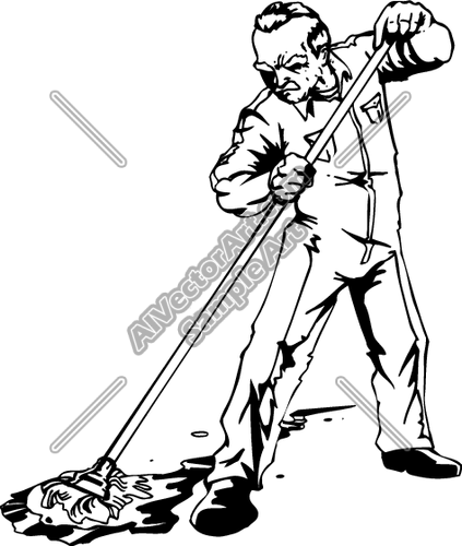 Janitor - Janitor Black And White, Transparent background PNG HD thumbnail