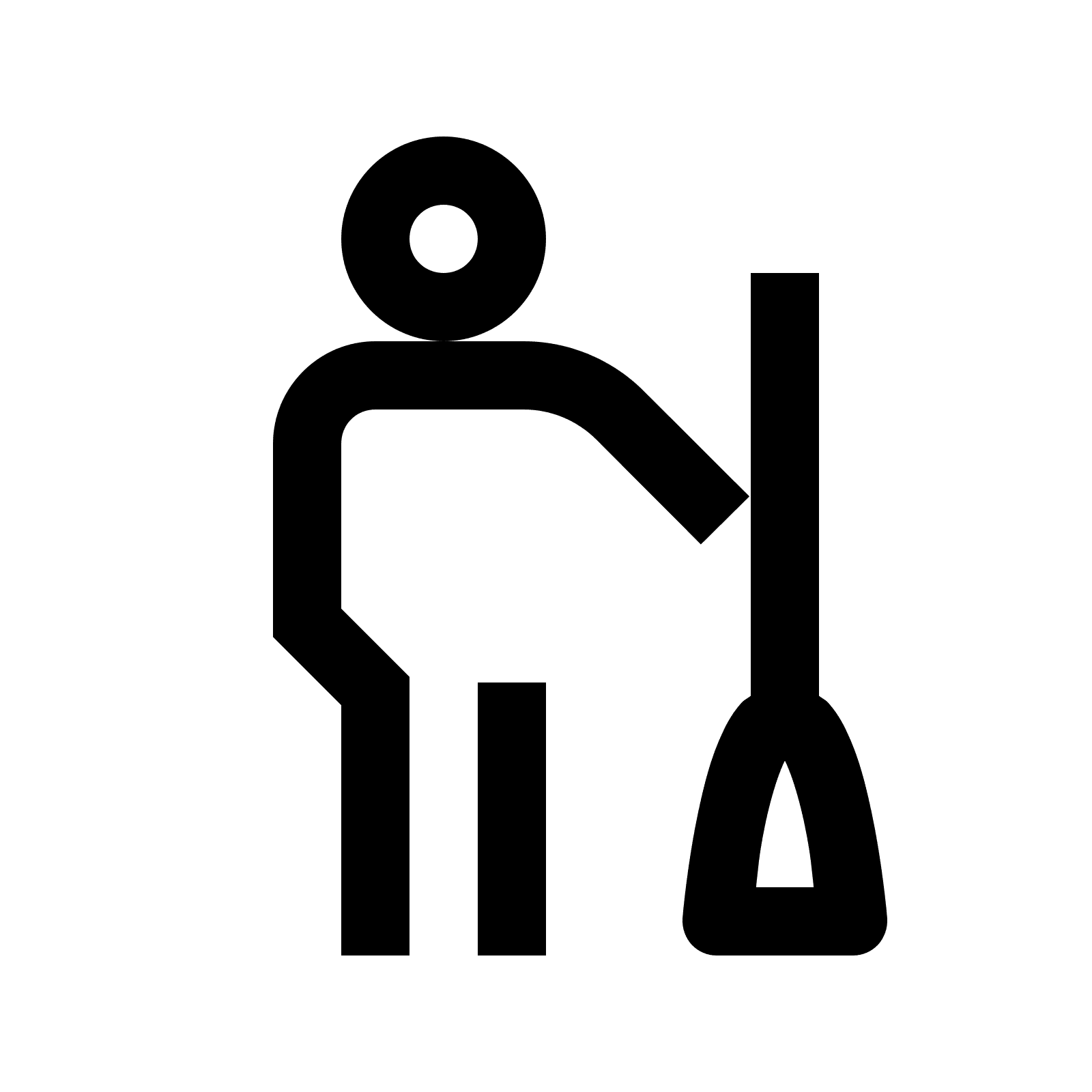 Janitor Icon - Janitor Black And White, Transparent background PNG HD thumbnail