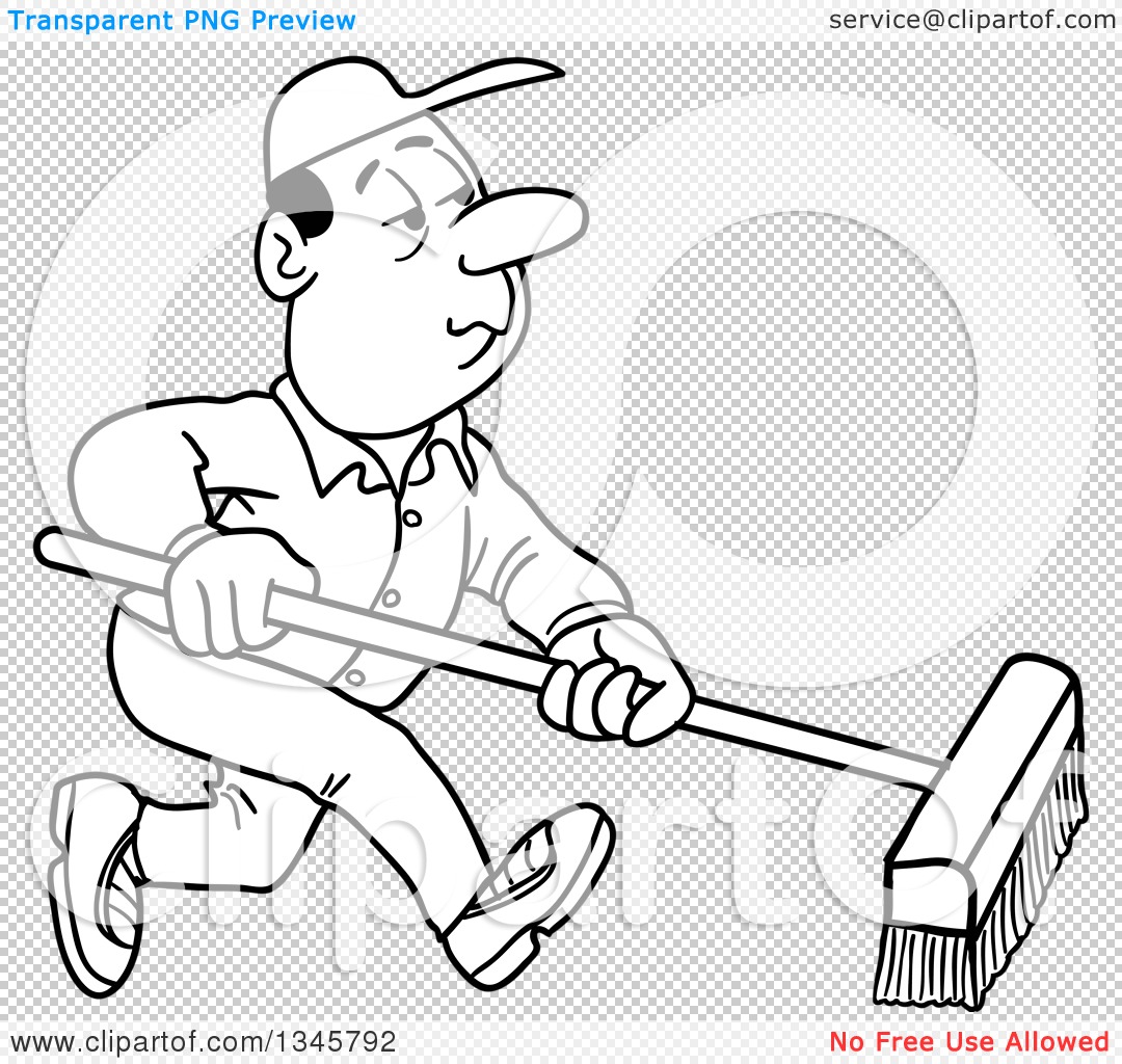 Png File Has A Hdpng.com  - Janitor Black And White, Transparent background PNG HD thumbnail
