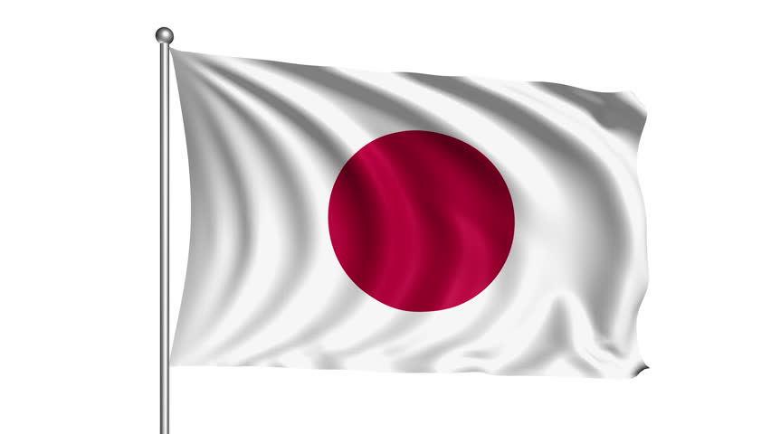 Japan Flag With Fabric Structure (4K, Loop, With Alpha Channel) Stock Footage Video 9463622 | Shutterstock - Japan Flag, Transparent background PNG HD thumbnail