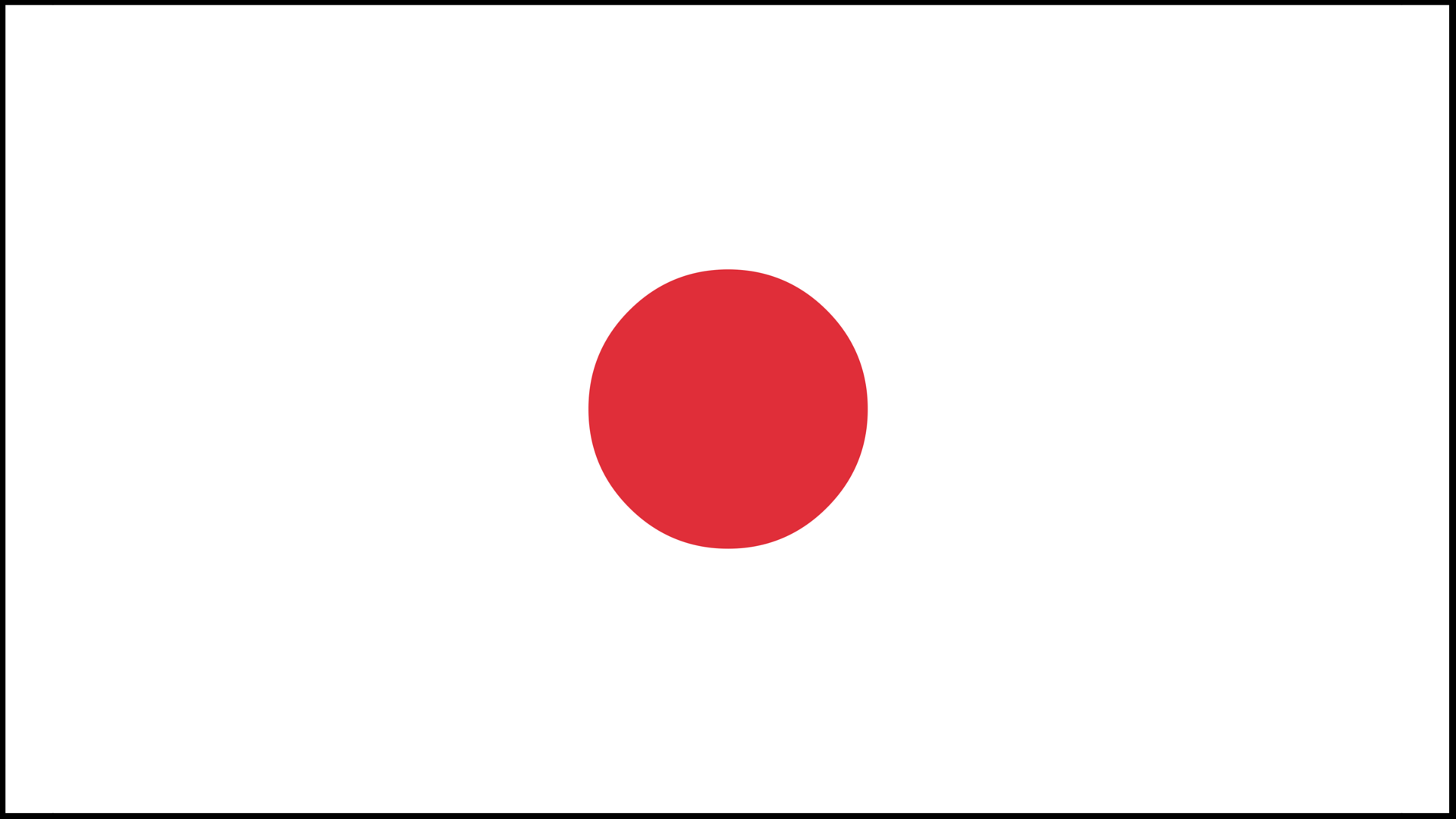 Japan Flag With Fabric Struct