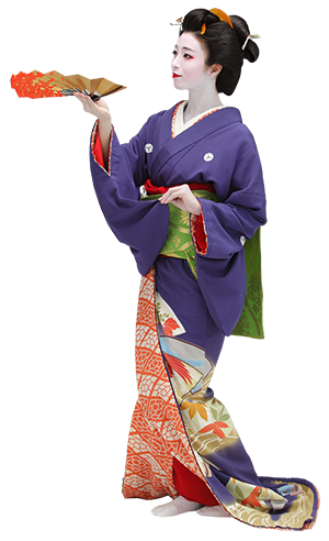 Geisha - Japanese Kimono, Transparent background PNG HD thumbnail