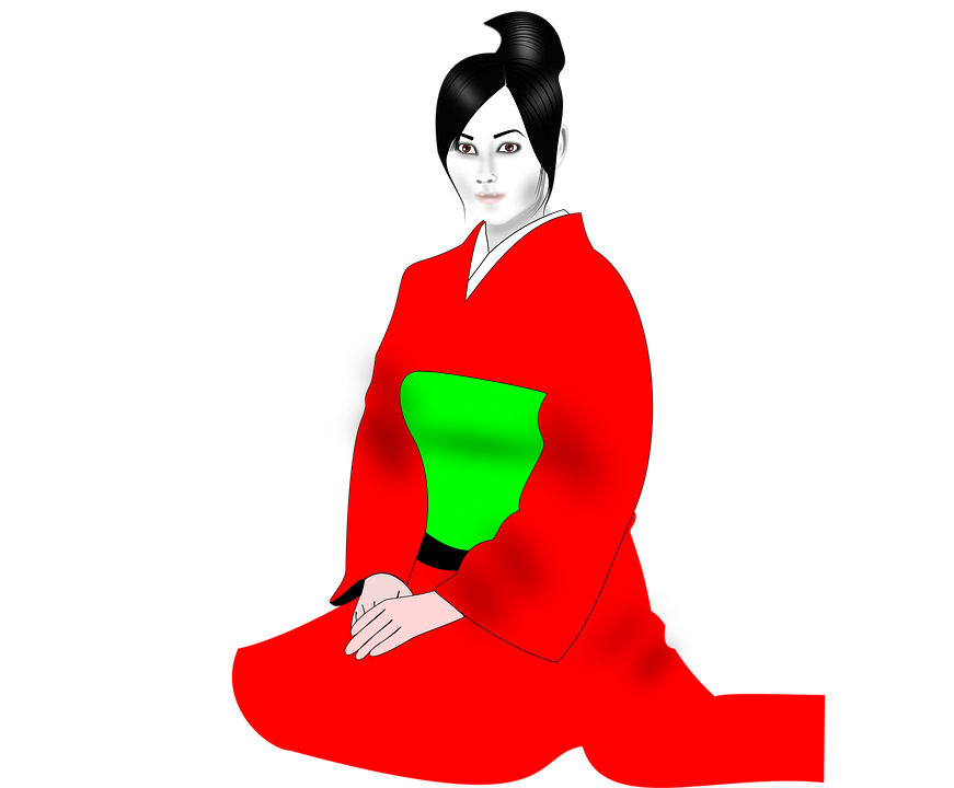 Japanese, Kimono, Woman, Geisha, Mode, Beautiful, Model - Japanese Kimono, Transparent background PNG HD thumbnail
