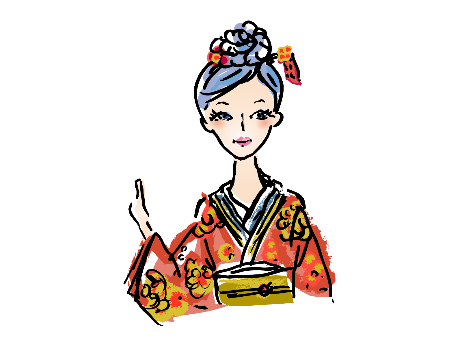 Top 70 Japan Clip Art - Japanese Kimono, Transparent background PNG HD thumbnail