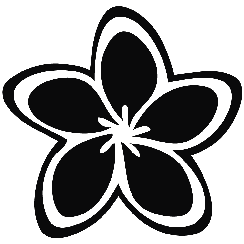 Jasmine Flower Clip Art #42 - Jasmine Black And White, Transparent background PNG HD thumbnail