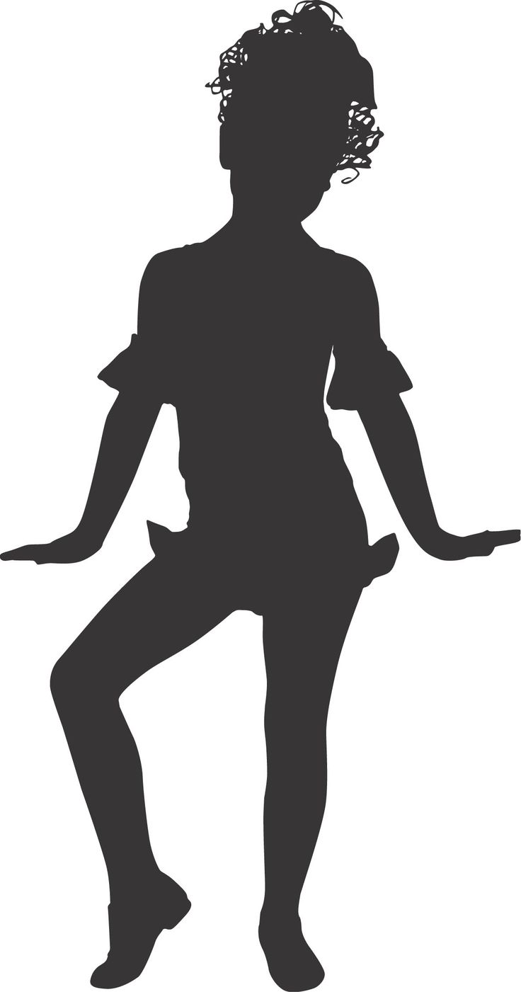 Dancer Clipart - Jazz Dancer Silhouette, Transparent background PNG HD thumbnail