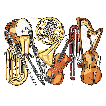 Classical Instruments - Jazz Instruments, Transparent background PNG HD thumbnail