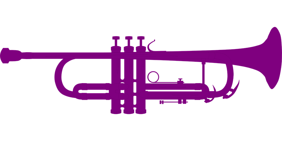 Trumpet, Instrument, Music, Purple, Jazz, Sound, Brass - Jazz Music, Transparent background PNG HD thumbnail