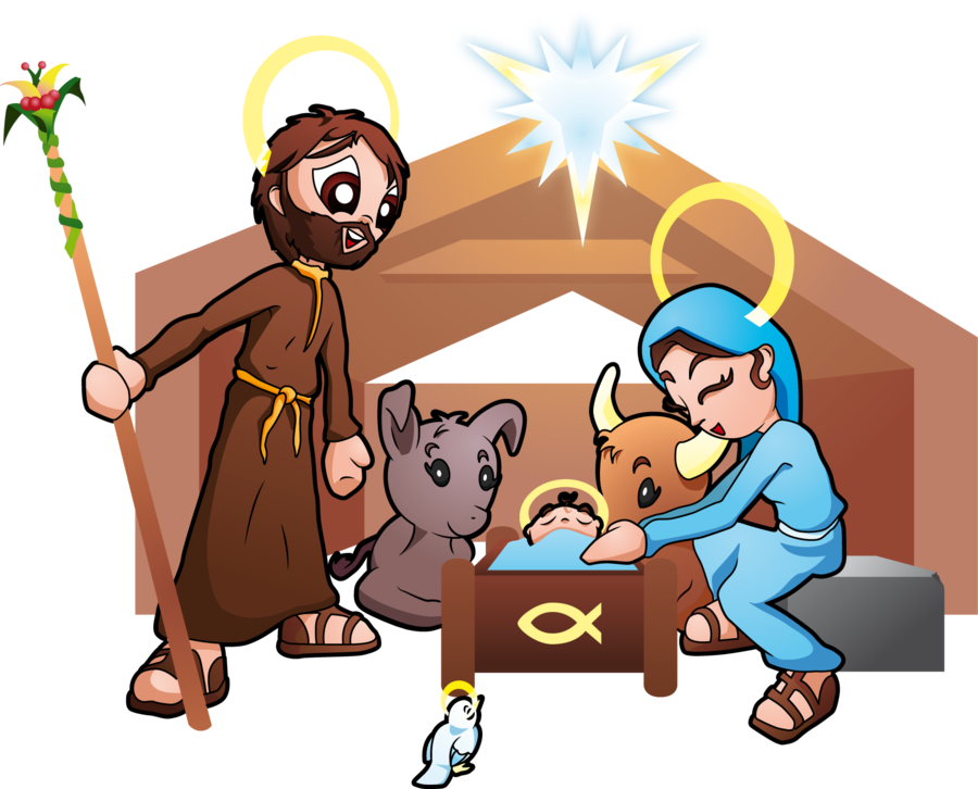 Birth of jesus christ cartoon