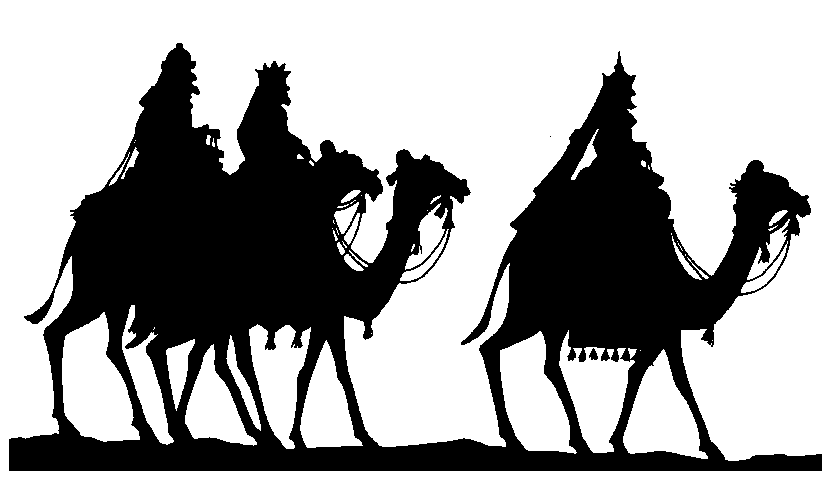 Jesus Birth Christmas Silhouettes Clip Art - Jesus Birth, Transparent background PNG HD thumbnail