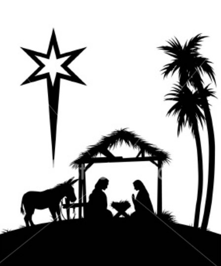 Manger Scene Silhouette Png 20 Picture Of Baby Jesus In A - Jesus Birth, Transparent background PNG HD thumbnail