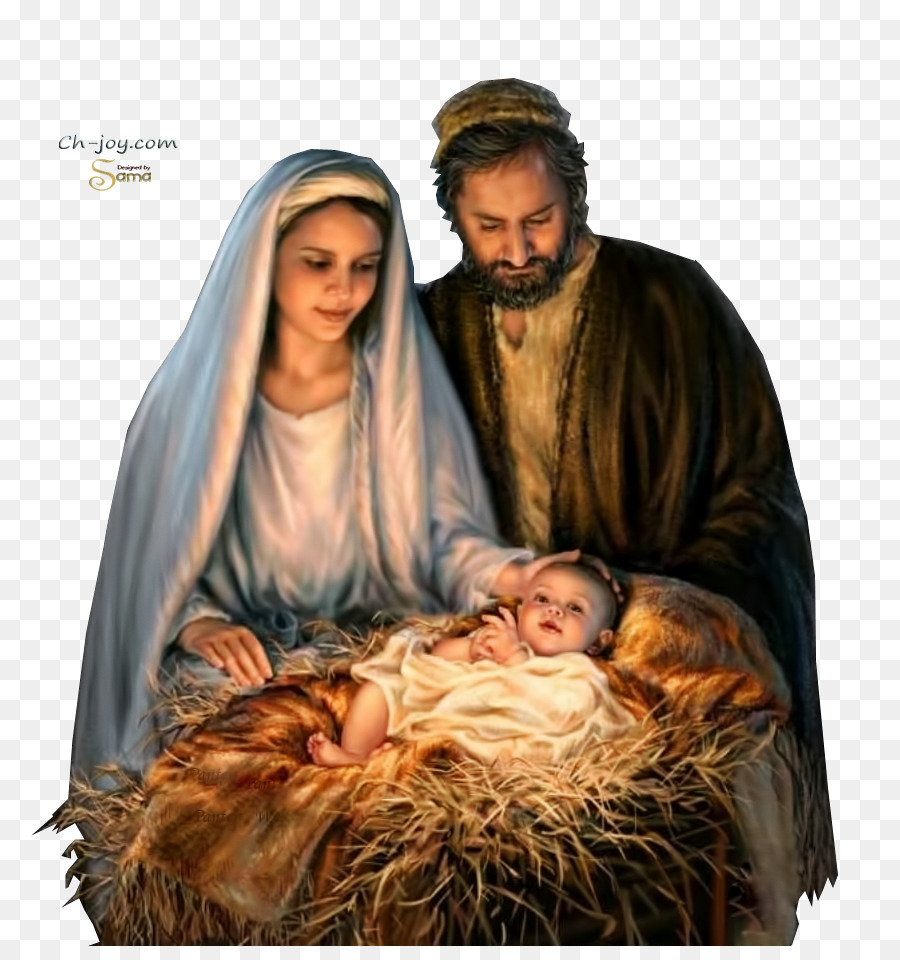 Mary Santa Claus Christmas Standee Nativity Of Jesus   Birth - Jesus Birth, Transparent background PNG HD thumbnail
