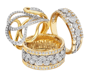 Silver Rings With Diamonds Png - Jewellary, Transparent background PNG HD thumbnail