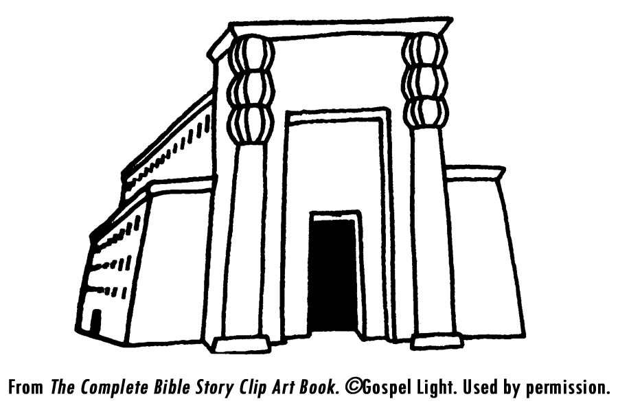 Solomon Builds Temple Clipart - Jewish Temple, Transparent background PNG HD thumbnail
