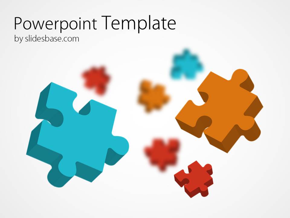 Abstract Powerpoint Template With Colorful Jigsaw Puzzles Pieces Background. - Jigsaw For Powerpoint, Transparent background PNG HD thumbnail