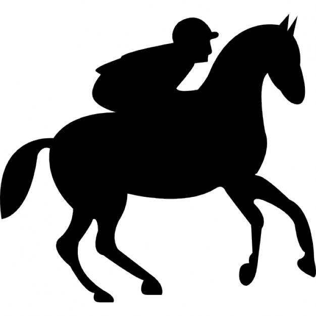 Running Horse With Jockey Free Icon - Jockey, Transparent background PNG HD thumbnail