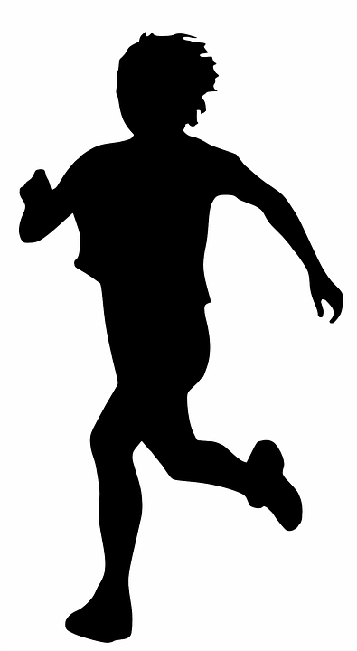 Runner, Sport, Jogging, Silhouette, Black - Jogging Black And White, Transparent background PNG HD thumbnail