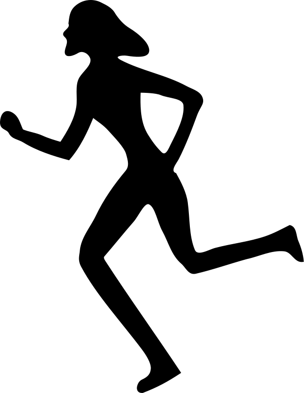 Running Jogging Clipart Free Sports Images Sports - Jogging Black And White, Transparent background PNG HD thumbnail