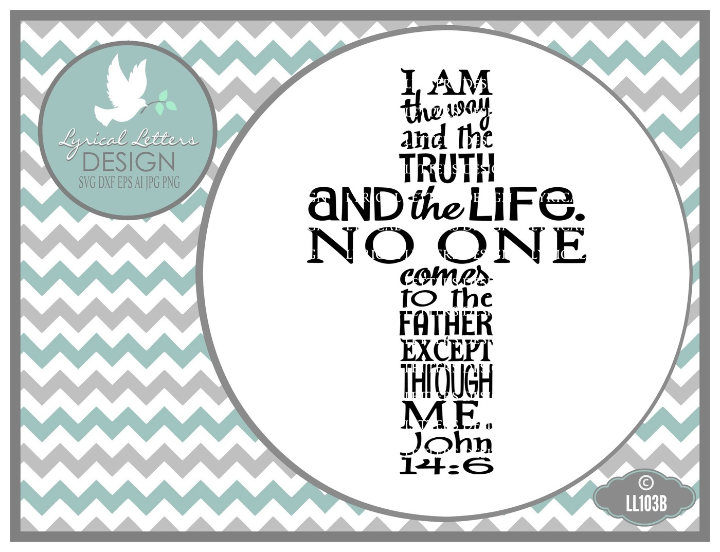 I Am The Way The Truth The Life John 14:6 Scripture Ll103 B Cut File In Svg Dxf Eps Ai Jpg Png - John 14 6, Transparent background PNG HD thumbnail