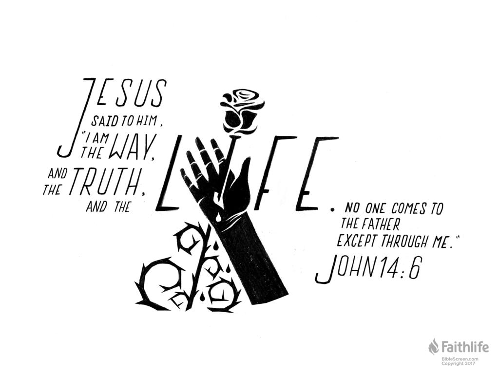 Verse Of The Day: John 14:6 - John 14 6, Transparent background PNG HD thumbnail