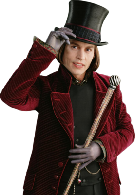 Png Willy Wonka (Johnny Depp) - Johnny Depp, Transparent background PNG HD thumbnail
