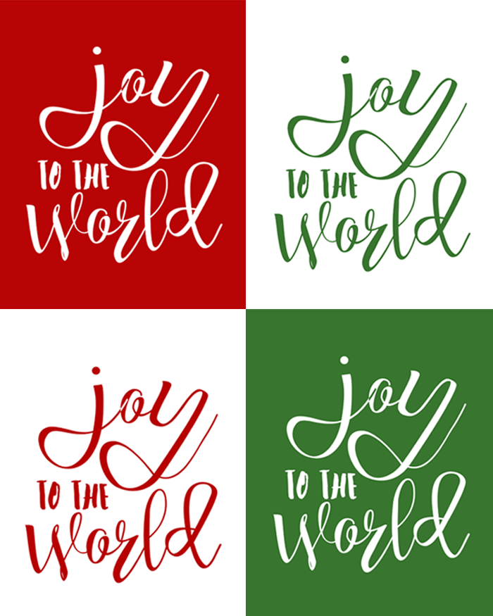 Free Joy To The World Printable Available In Four Colors | Instant Downloads - Joy To The World, Transparent background PNG HD thumbnail