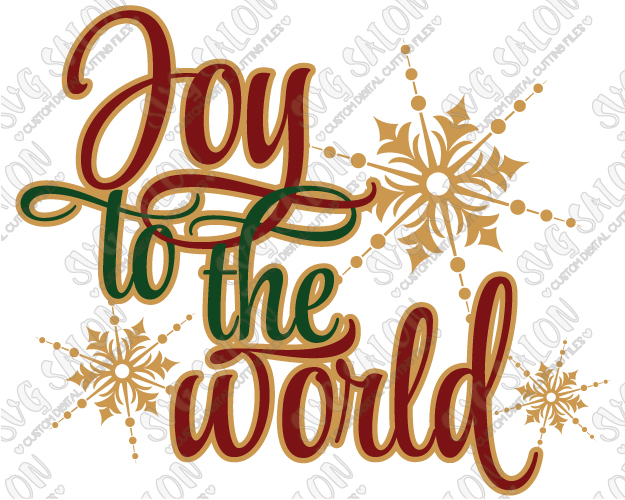 Joy To The World Custom Diy Seasonal Christmas / Winter Vinyl Ornament Or Sign Decal Cutting File In Hdpng.com  - Joy To The World, Transparent background PNG HD thumbnail