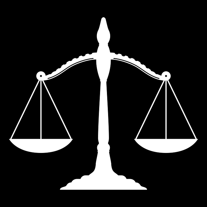 Legal, Scales Of Justice, Judge, Justice - Judge Black And White, Transparent background PNG HD thumbnail