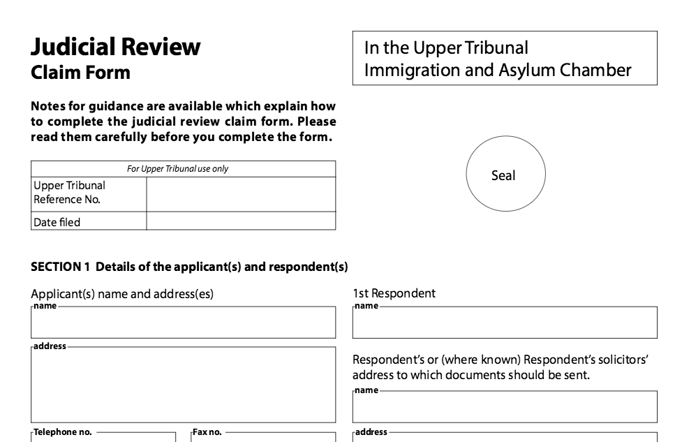 Judicial Review Png - Jr Claim Form, Transparent background PNG HD thumbnail