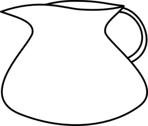 Blank Water Pitcher Clip Art - Jug Black And White, Transparent background PNG HD thumbnail