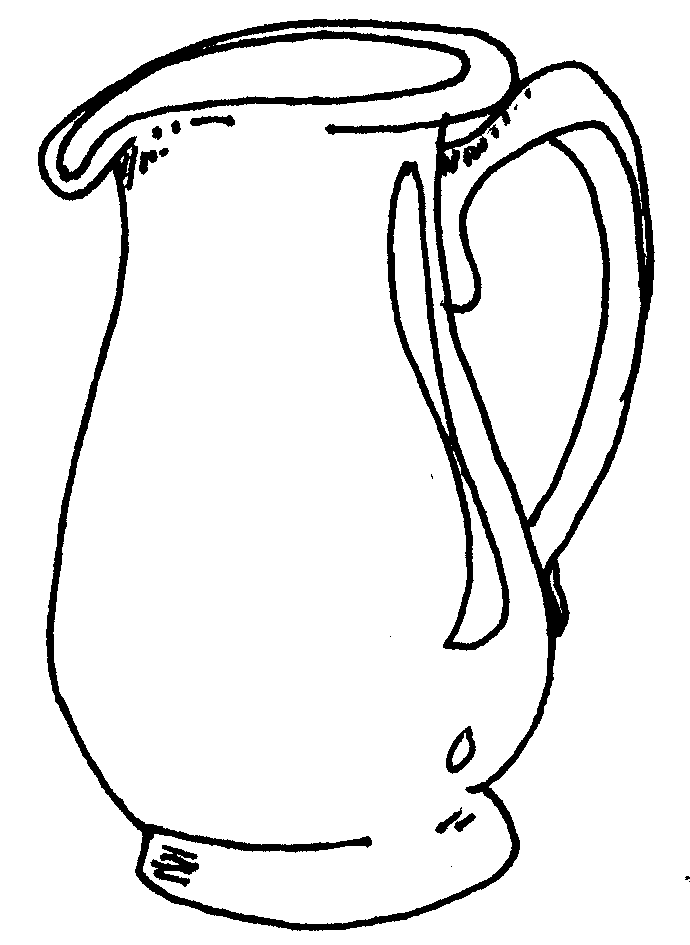 Water Pitcher Cliparts #2662060 - Jug Black And White, Transparent background PNG HD thumbnail