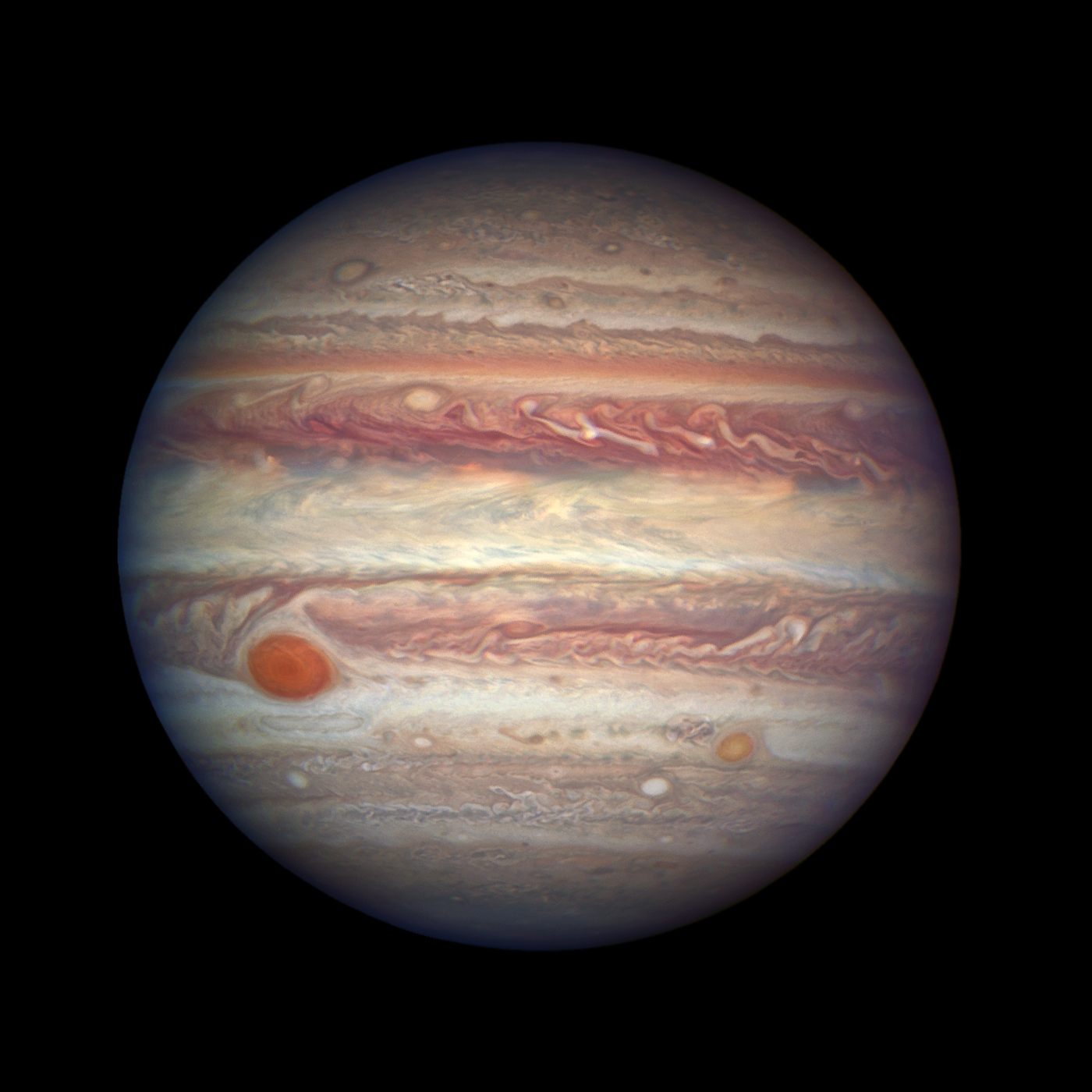 Hubble · Planet Jupiter With Red And Cream Bands And Red Spot Bottom Left - Jupiter Planet, Transparent background PNG HD thumbnail