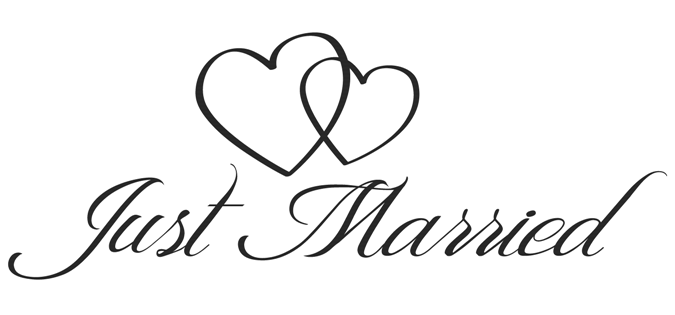 Just Married - Just Married Banner, Transparent background PNG HD thumbnail