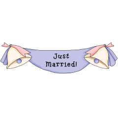 Just Married Banner - Just Married Banner, Transparent background PNG HD thumbnail
