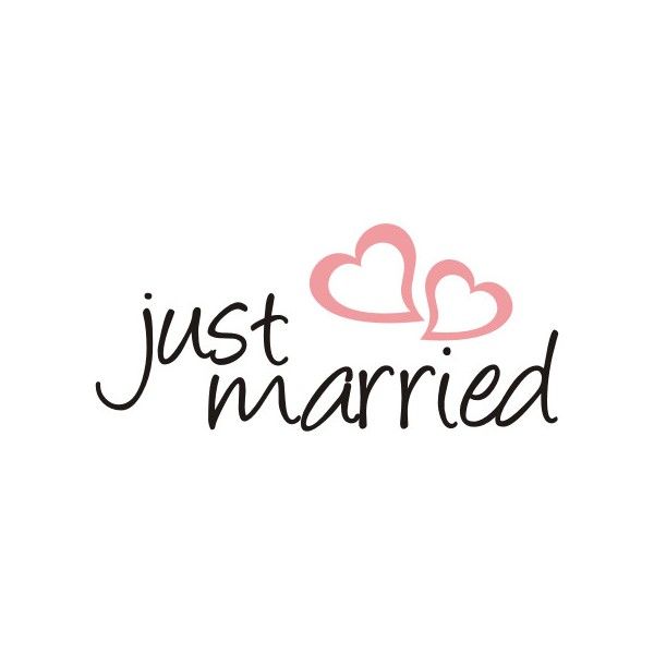 Just Married Sticker Just Married Car Vinyl By Customdecalsonline - Just Married Banner, Transparent background PNG HD thumbnail