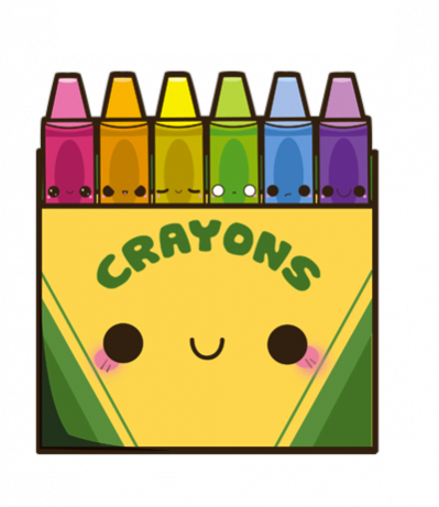 Crayons Image - Kawaii Book, Transparent background PNG HD thumbnail
