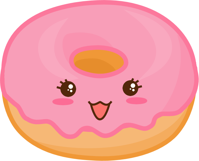 Click On Images To Enlarge And Download - Kawaii Donut, Transparent background PNG HD thumbnail